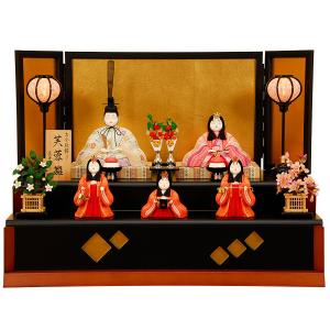 雛人形 木目込み 江戸木目込人形伝統工芸師 柿沼東光作 雛人形 正絹