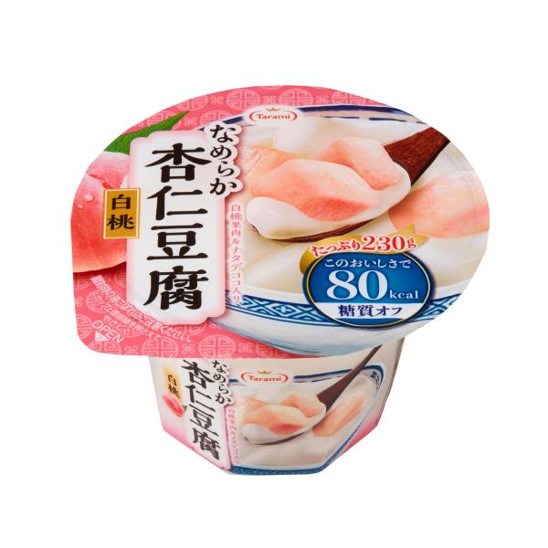たらみ なめらか杏仁豆腐白桃80kcl 230g×6個