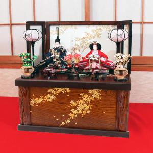 雛人形 おしゃれ コンパクト 収納飾り 「楓(...の詳細画像2