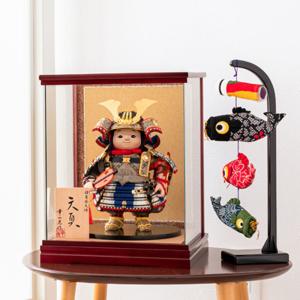 五月人形     子供大将 人形ケース飾り ガラスケース入り ひなせい 五月人形 ガラスケース飾り 子供大将飾り / 幸一光 大翔
