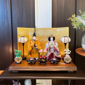 雛人形 コンパクト おしゃれ 「かな」立ち雛 ...の詳細画像1