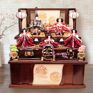 雛人形 三段飾り 収納飾り 「紗弥花雛」 おし...の詳細画像1