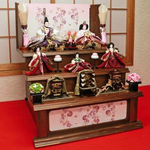 雛人形 三段飾り おしゃれ 「結芽花雛」3段 ...の詳細画像2