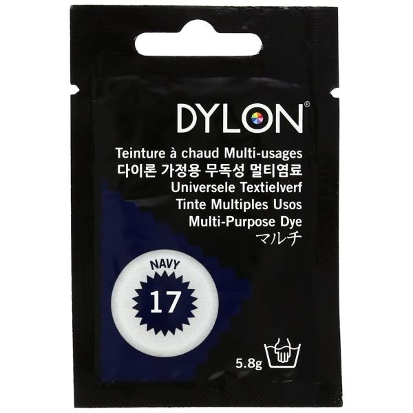DYLON 衣類・繊維用 染料 ダイロン マルチ 5.8g col. 17 ネイビー DYNMP