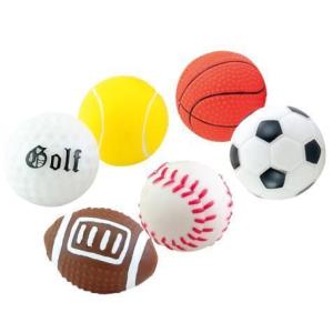 ミニスポーツボール （サッカーボール ゴルフボール テニスボール フットボール ベースボール バスケットボール 犬 おもちゃ ボール プラッツ)