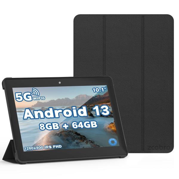 Android Tablet 10 inch, Android 13 Tablet for Adul...