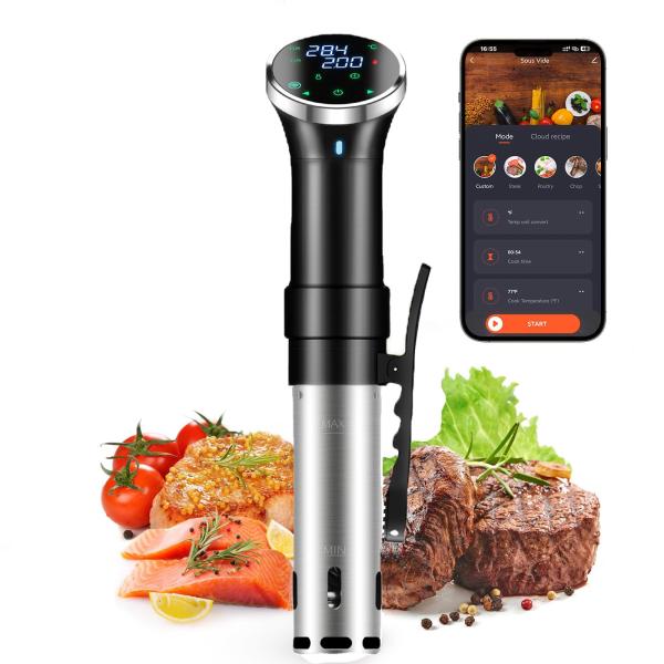 Sous Vide Cooker, WiFi APP Included, 1100W Remote ...