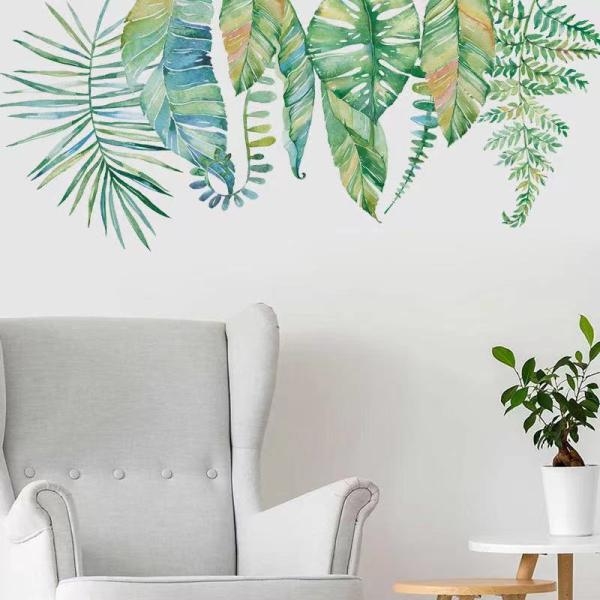 送料込み　ウォールステッカー　多彩　熱帯植物　壁飾り　壁紙　壁シール　壁絵　インテリアシート　模様替...