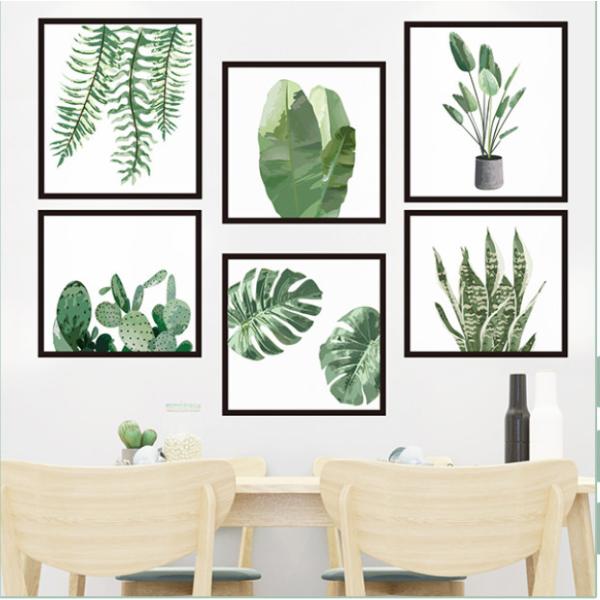 ウォールステッカー　ins植物　DIY壁飾り　壁紙　壁シール　壁絵　インテリア雑貨　剥がせるタイプ　