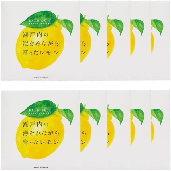 【10包】デイリーアロマ 瀬戸内レモン アロマバスソルト (40g×10包セット)国産 日本製 レモ...