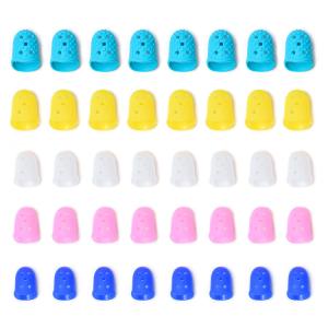 指サック (４０個セット/５色) ギター ベース 弦楽器用