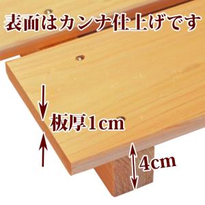 すのこ サイズ 90cm×46.1cm 国産ひ...の詳細画像2