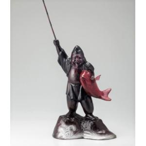 布袋さまの置物 月見布袋 10号 高岡銅器の置物／送料無料 : 檜屋美術館