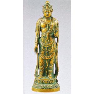 高村光雲の作品／聖観音像 丸台付 明治の巨匠の名作 桐箱付 高岡銅器