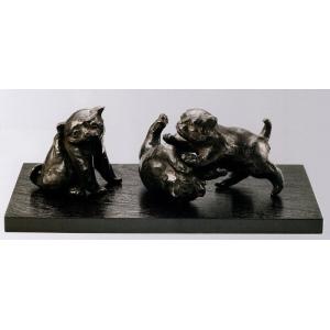 高岡銅器 ふくろうの置物／福籠 津田永寿作品 桐箱付 : 檜屋美術館