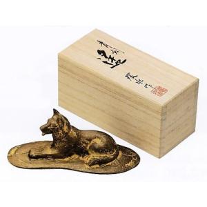 戌(犬)の置物／誉れ 三枝惣太郎作品 高岡銅器の干支置物 : 檜屋美術館