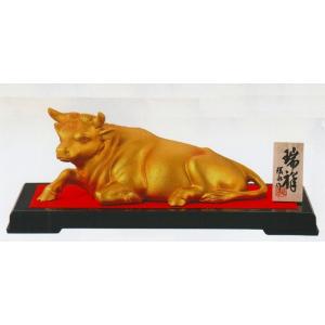 干支「丑(牛)」の置物 闘魂 三枝惣太郎作品 高岡銅器 : 檜屋美術館