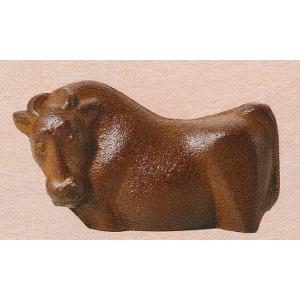 干支「丑(牛)」の置物 闘魂 三枝惣太郎作品 高岡銅器 : 檜屋美術館