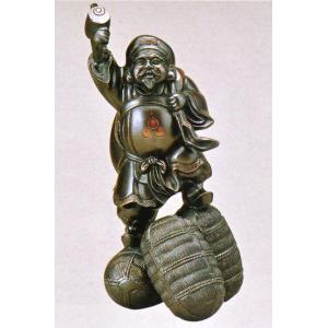 大黒様の置物／三俵大黒7号(古手色) 高岡銅器／送料無料 : 檜屋美術館