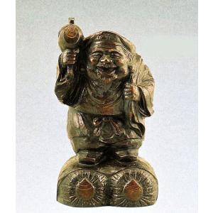 古銅大黒様 高村光雲の作品／大黒天像 明治の巨匠の名作 桐箱付 高岡銅器