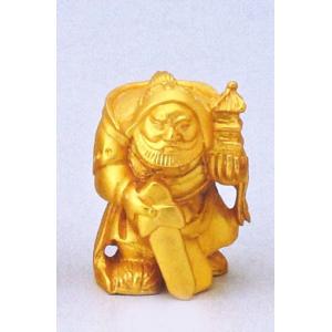 布袋さまの置物 月見布袋 10号 高岡銅器の置物／送料無料 : 檜屋美術館