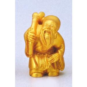 布袋さまの置物 月見布袋 10号 高岡銅器の置物／送料無料 : 檜屋美術館