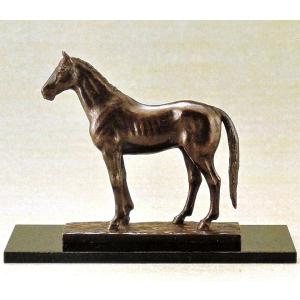 馬の置物 勇馬 10号 高岡銅器の置物／送料無料 : 檜屋美術館