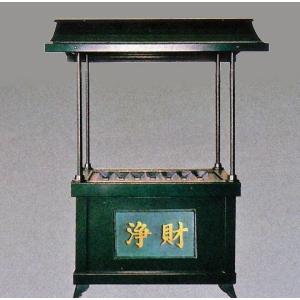 浄財箱(四本柱) 3尺／神社仏閣の賽銭箱　高岡銅器の神仏具販売／送料無料｜hinokiyashop