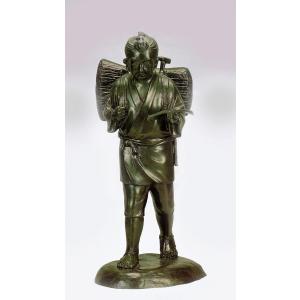 古銅 神武天皇 高岡 御尊像 ブロンズ 銅製 置物 仏像 唐金 アンティーク 古銅 神武天皇 高岡 御尊像 ブロンズ 銅製 置物 仏像 唐金 アンティーク