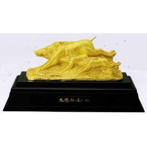 亥年(猪)の置物／のどか・小 環水作品／高岡銅器 干支・亥の置物 : 檜