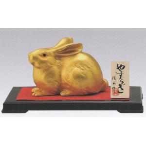 卯の置物／兎(うさぎ)　やすらぎ(中)　環水作品　高岡銅器　令和5年の縁起干支・卯の置物｜hinokiyashop