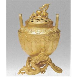 高岡銅器 羊の置物／金羊(金箔) 文化勲章受章者・富永直樹作品 干支