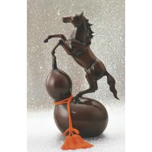 干支 午(うま) 馬の置物 福寿(中) 渡辺環水作品 ※限定品 高岡銅器 令和8年の干支置き物 送料...