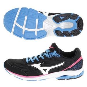 ミズノ　ジョギングシューズ　J1GB173503 （レディース）ランニングシューズ　　ネイビー　MIZUNO　WAVE AERO 16｜hinomaru-sp