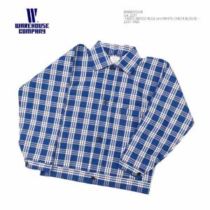 WAREHOUSE ウエアハウス 2231-1900-CK Lot.2231 1900's インディゴ チェック デニム ブラウス Ｇジャン | ヒノヤ HINOYA アメカジ｜ヒノヤ