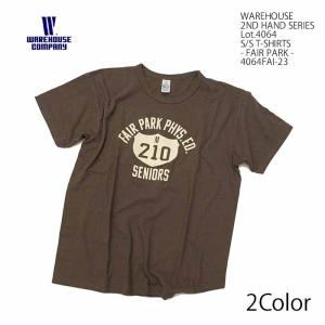 ウエアハウス WAREHOUSE 4064FAI-23 Tシャツ 半袖 セカンドハンド ウォッシュ加工 - FAIR PARK - メンズ | ヒノヤ｜hinoya-ameyoko