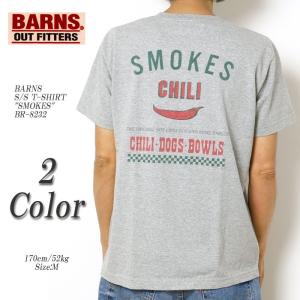 BARNS　（バーンズ）　半袖Tシャツ　"SMOKES"　BR-8232｜hinoya-ameyoko