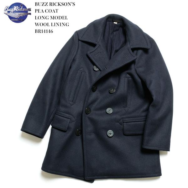 バズリクソンズ BUZZ RICKSON'S BR14146 PEA COAT LONG MODEL...