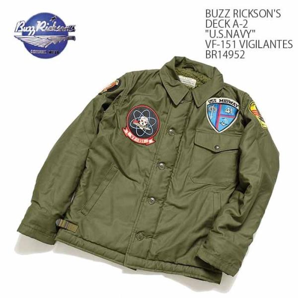 BUZZ RICKSON'S（バズリクソンズ）　デッキ A-2 "U.S.NAVY" PATCH B...