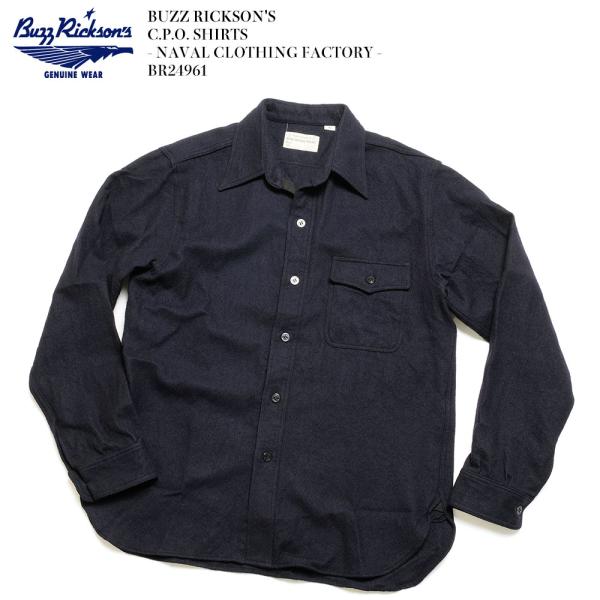 バズリクソンズ BUZZ RICKSON'S BR24961 C.P.O. SHIRTS - NAV...