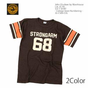 ジョングラッコー John Gluckow by WAREHOUSE JG-CS06-COL - College Store Numbering - Tシャツ ウエアハウス メンズ | ヒノヤ｜hinoya-ameyoko