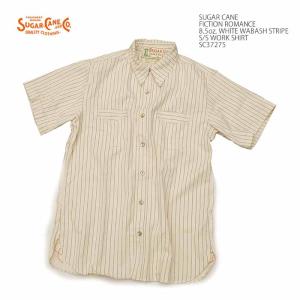 SUGAR CANE シュガーケーン ホワイトウォバッシュストライプ ワーク