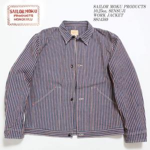 SAILOR MOKU (セーラー モク) by サンサーフ　10.25oz 千筋　ワークジャケット　SS14589｜hinoya-ameyoko