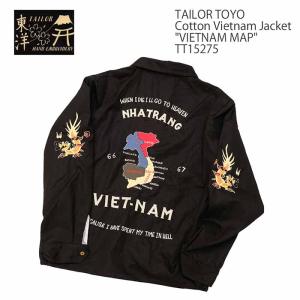 テーラー東洋 TAILOR TOYO ベトジャン コットン ベトナムマップ メンズ TT15275 | ヒノヤ｜hinoya-ameyoko