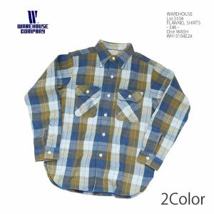WAREHOUSE（ウエアハウス） シャツ Lot 3022 FLANNEL SHIRTS WITH