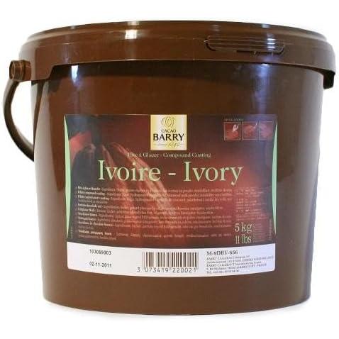 カカオバリー パータグラッセイボワール（コーティング用ホワイトチョコレート） 5kg