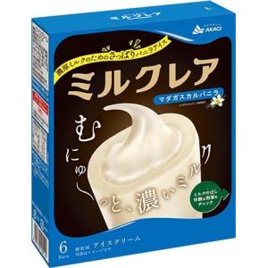 赤城乳業 ミルクレア マダガスカルバニラ(40ml×6本入)×8箱