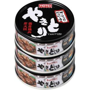 ホテイ やきとりガーリックペッパー味 3缶シュリンク 75g×3個