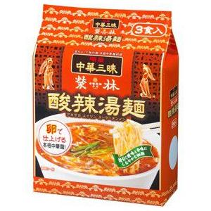 明星 中華三昧 赤坂榮林酸辣湯麺スーラータンメン 3食パック 8袋入