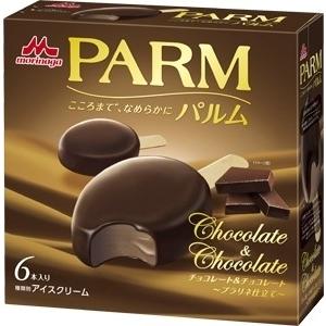 送料無料  森永乳業　PARM チョコレート＆チョコレート プラリネ仕立て6本×6入